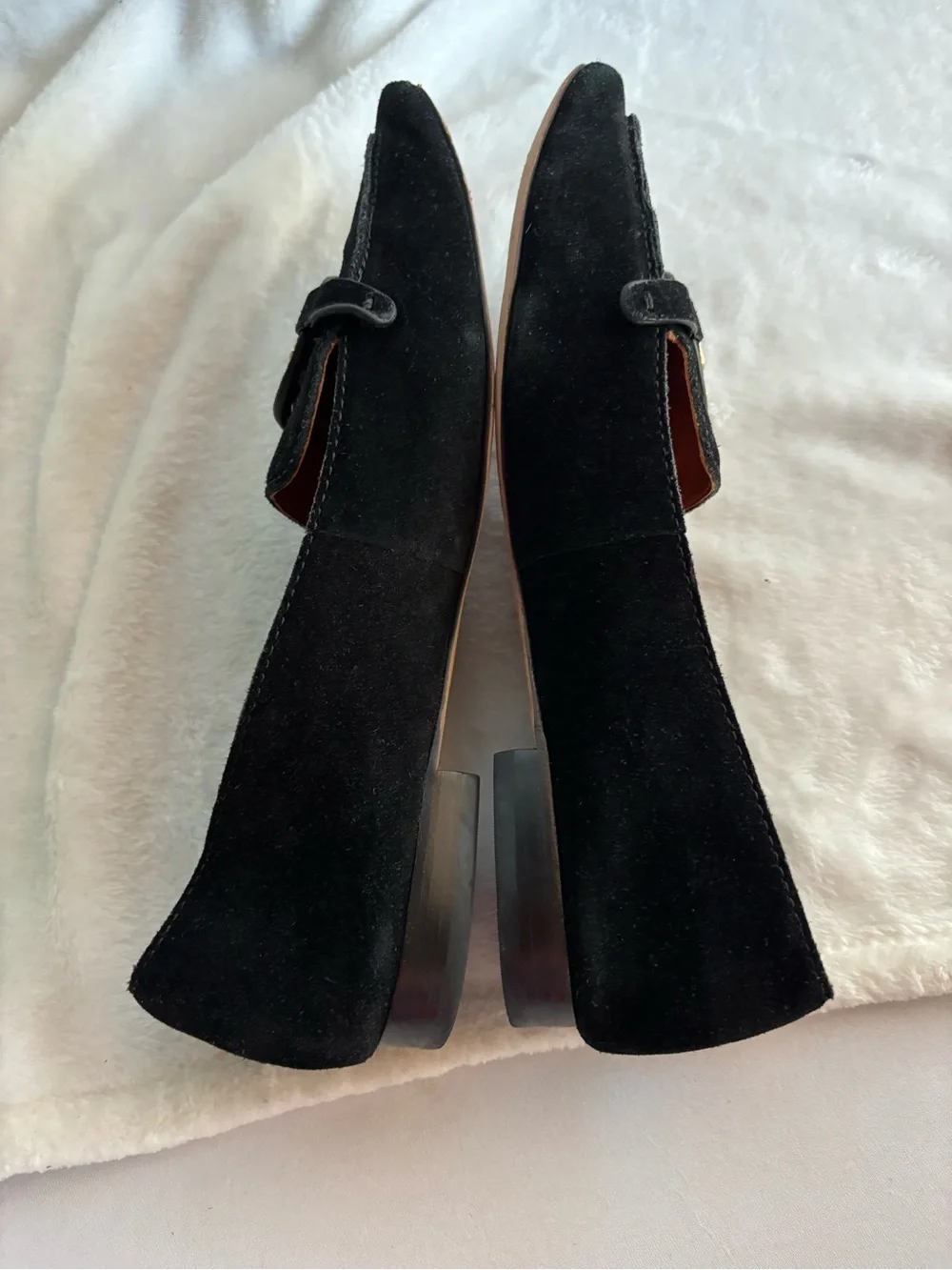 Tory Burch Miller Suede Metal Loafers Size 9.5M Black